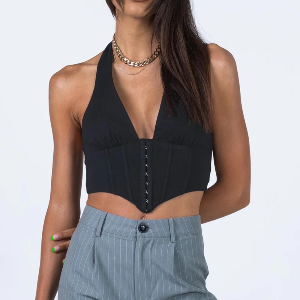 Princess Polly black halter top